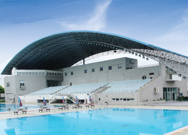 安达游泳馆网架